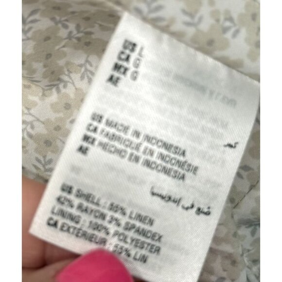 INC International Concepts Linen Blend Blazer Mens Large Slim Fit White - Picture 6 of 7